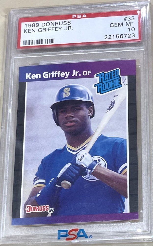 Ken Griffey Jr 1989 DONRUSS #33  Seattle Mariners Rookie RC PSA 10 GEM MINT HOT!