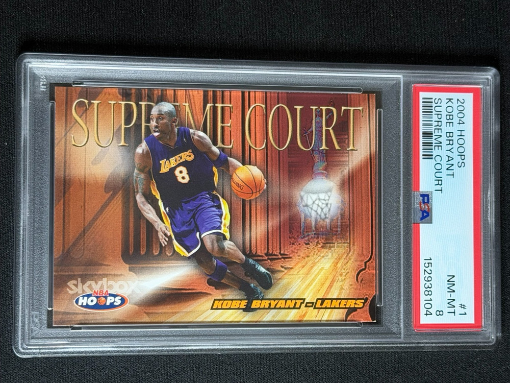 2004 NBA Hoops Supreme Court Kobe Bryant #1 PSA Graded Card Lakers INSERT SP HOF