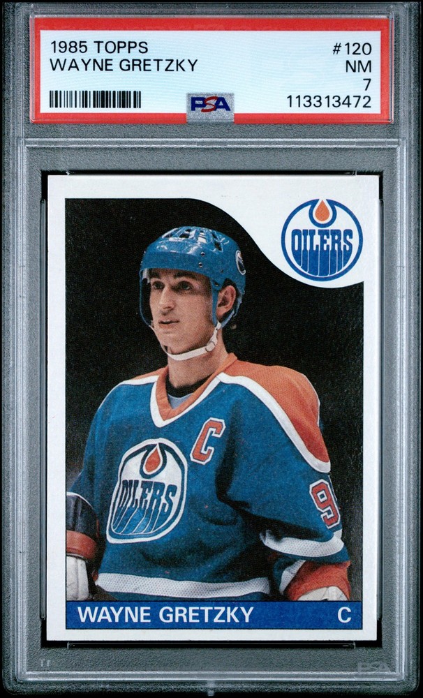 1985 TOPPS #120 WAYNE GRETZKY PSA 7
