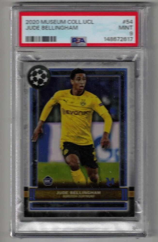 2020-21 TOPPS MUSEUM COLLECTION UCL #54 JUDE BELLINGHAM RC - PSA 9