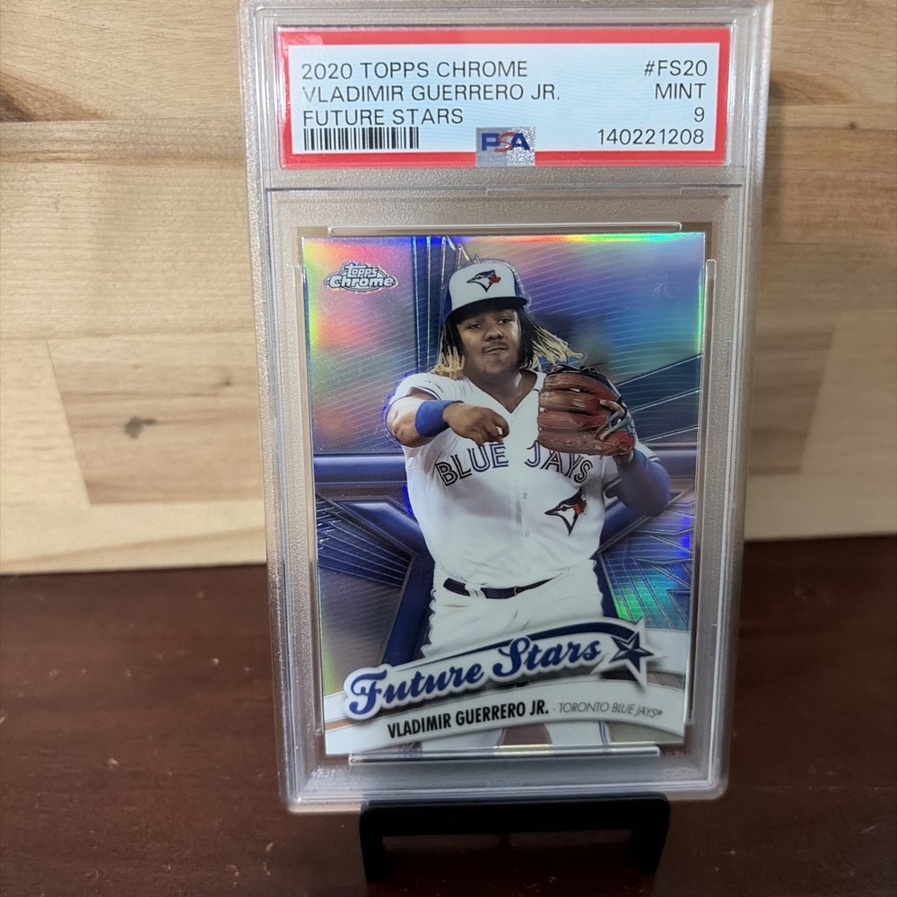 2020 Topps Chrome - Future Stars Vladimir Guerrero Jr. PSA 9 Blue Jays Refractor