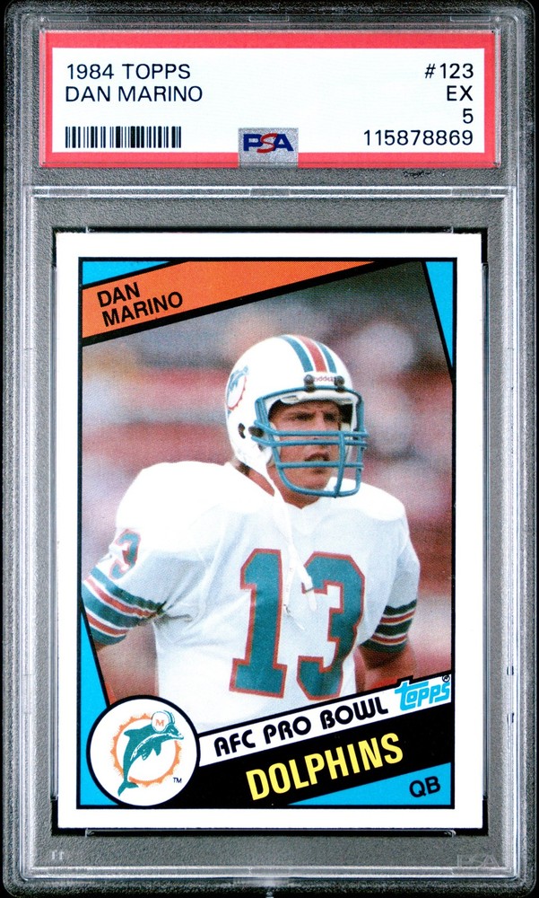 1984 TOPPS #123 DAN MARINO PSA 5