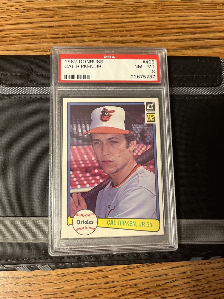 1982 Donruss Cal Ripken Jr PSA 8 NM-MT #405 RC view 1
