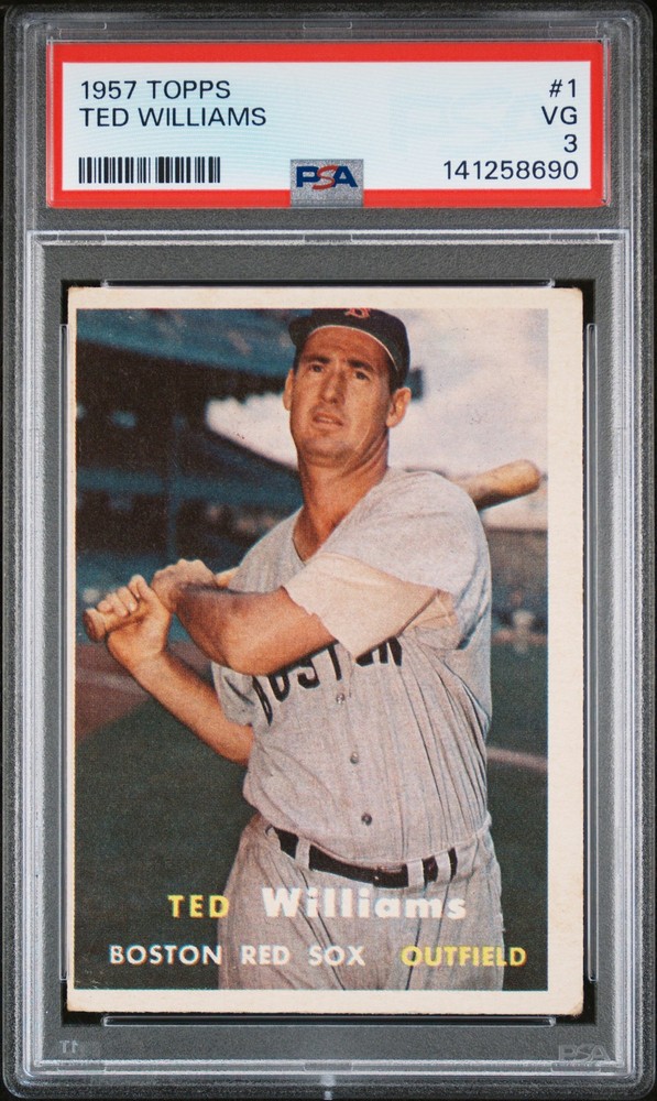 1957 TOPPS #1 TED WILLIAMS PSA 3
