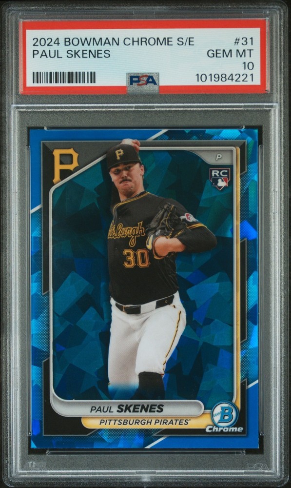 2024 Bowman Chrome Sapphire Blue Edition - Paul Skenes #31 (RC) PSA 10