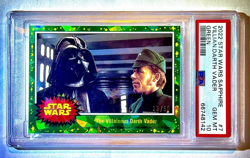 2022 Topps Chrome Star Wars Darth Vader #7 /50 PSA 10 POP 11 1977 RC Reimagined