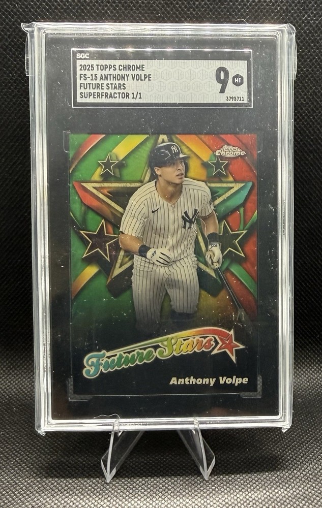 ANTHONY VOLPE~ 2025 Topps Chrome Future Stars SUPERFRACTOR 1/1🔥SGC 9 Mint