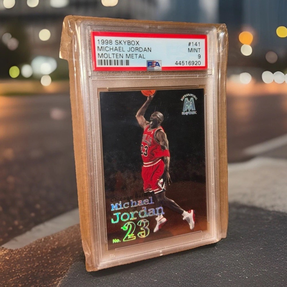 1998-99 Skybox Molten Metal #141 Michael Jordan PSA 9