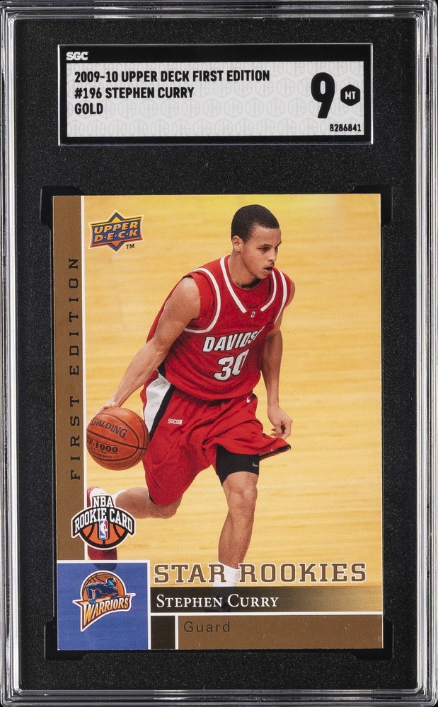 2009 UPPER DECK FIRST EDITION GOLD #196 STEPHEN CURRY ROOKIE RC SGC 9