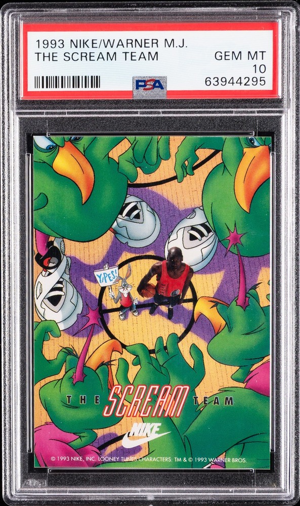 1993 NIKE/WARNER MICHAEL JORDAN THE SCREAM TEAM PSA 10