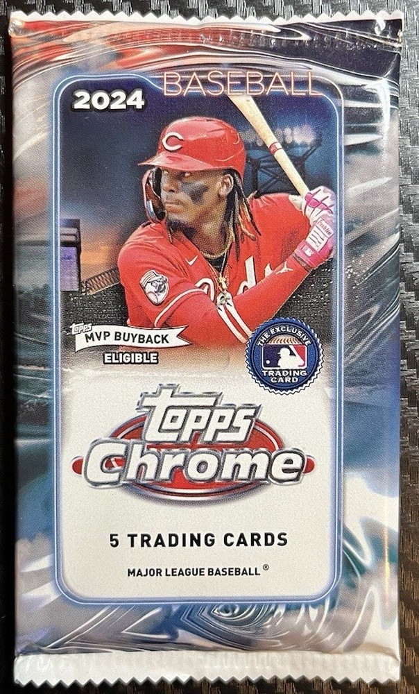 2024 Topps Chrome Baseball Guaranteed (Gold Ref Refractor Auto /50) Hot Pack
