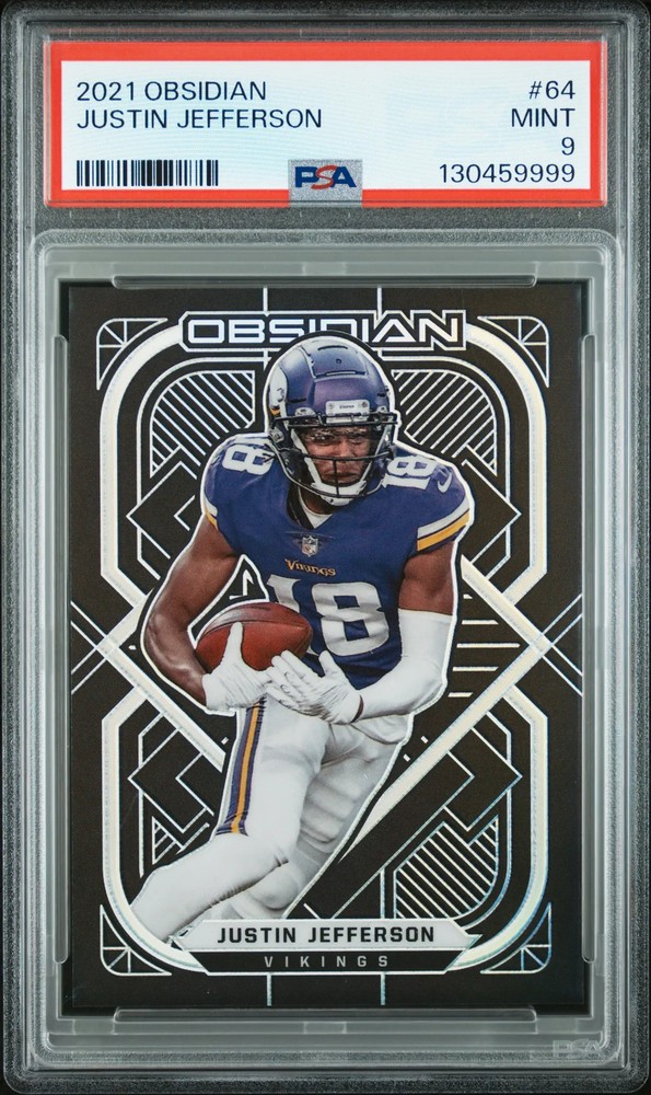 2021 Panini Obsidian Justin Jefferson #64 PSA 9