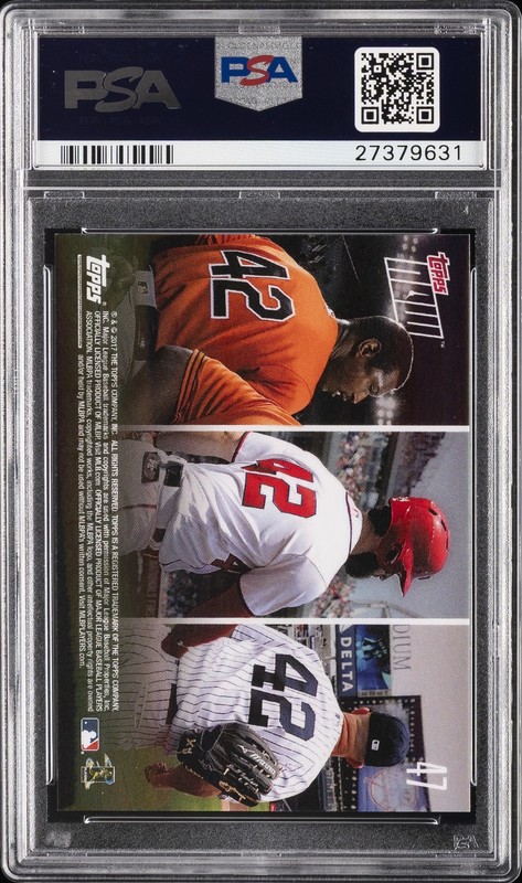 2017 TOPPS NOW #47 JACKIE ROBINSON DAY PSA 10 view 2