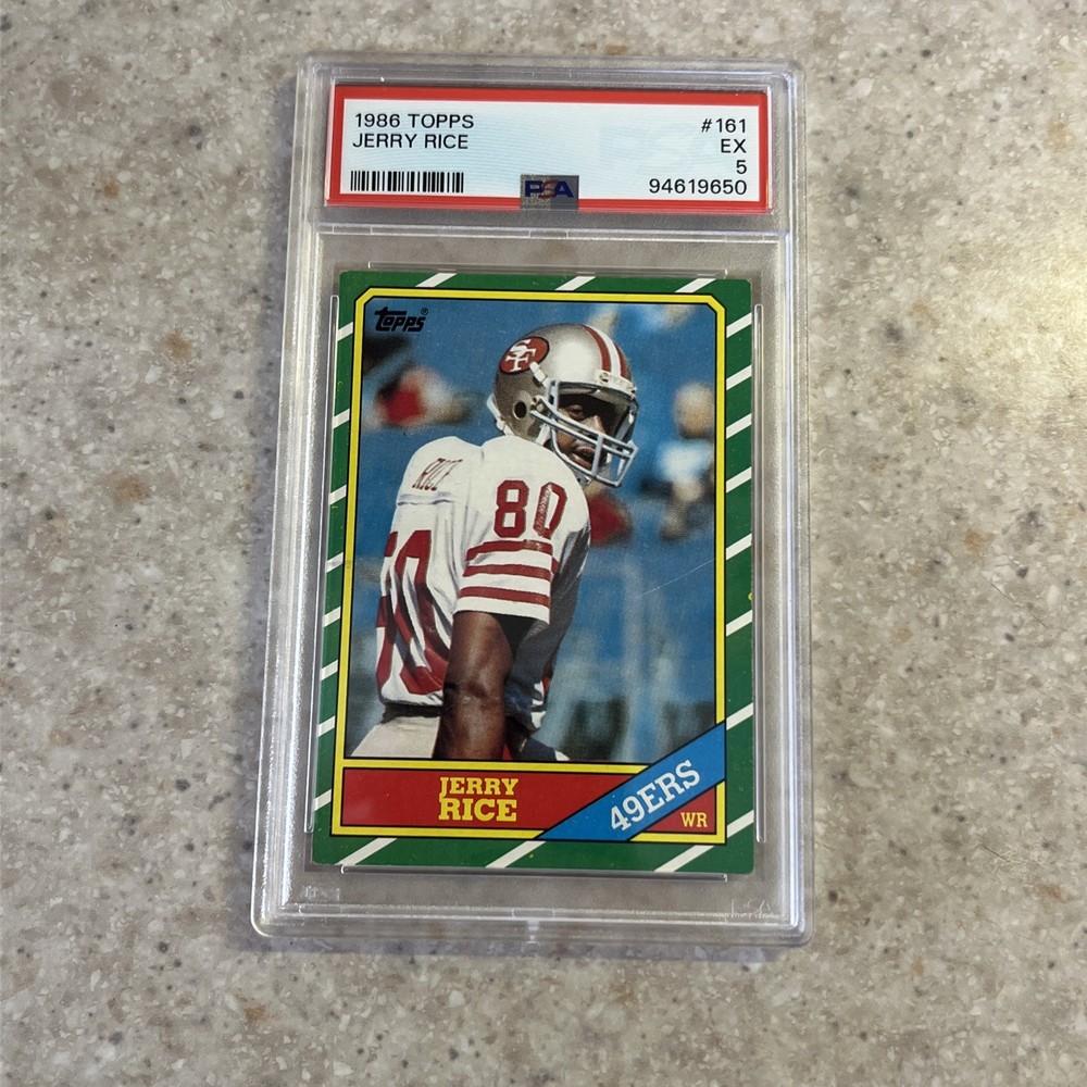 1986 Topps #161 Jerry Rice PSA 5