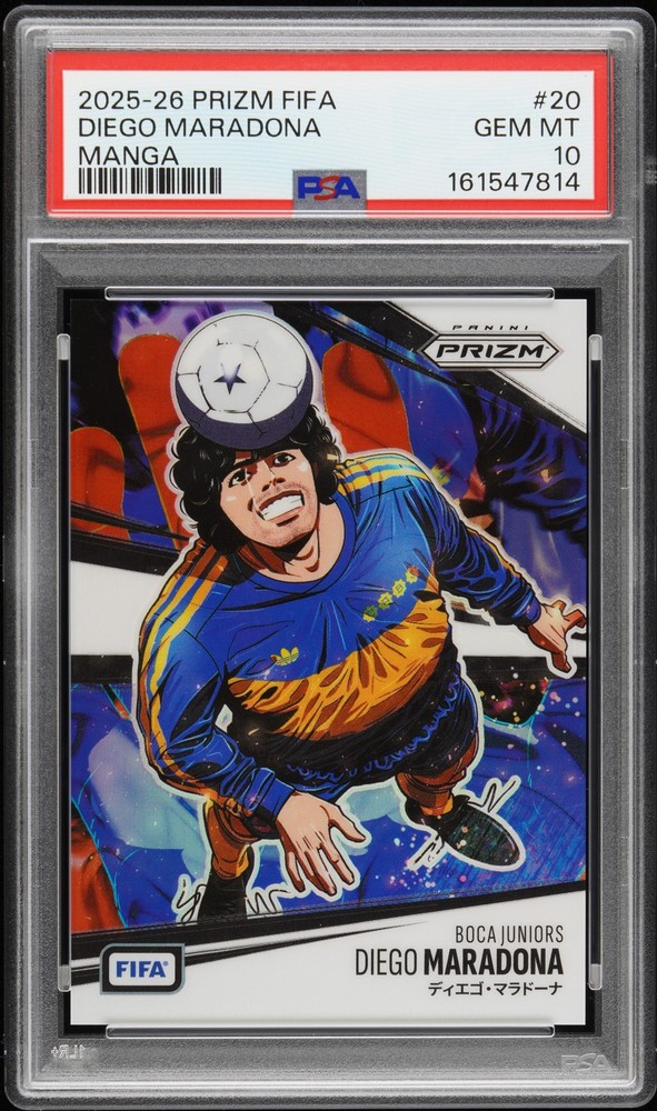 2025-2026 PANINI PRIZM FIFA MANGA #20 DIEGO MARADONA PSA 10