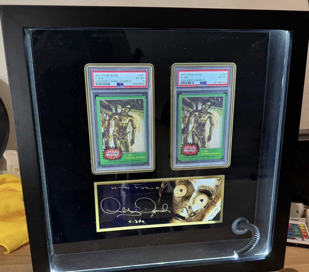 1977 Topps Star Wars C-3PO  Error And Corrected Version Both PSA 6 EX/MT