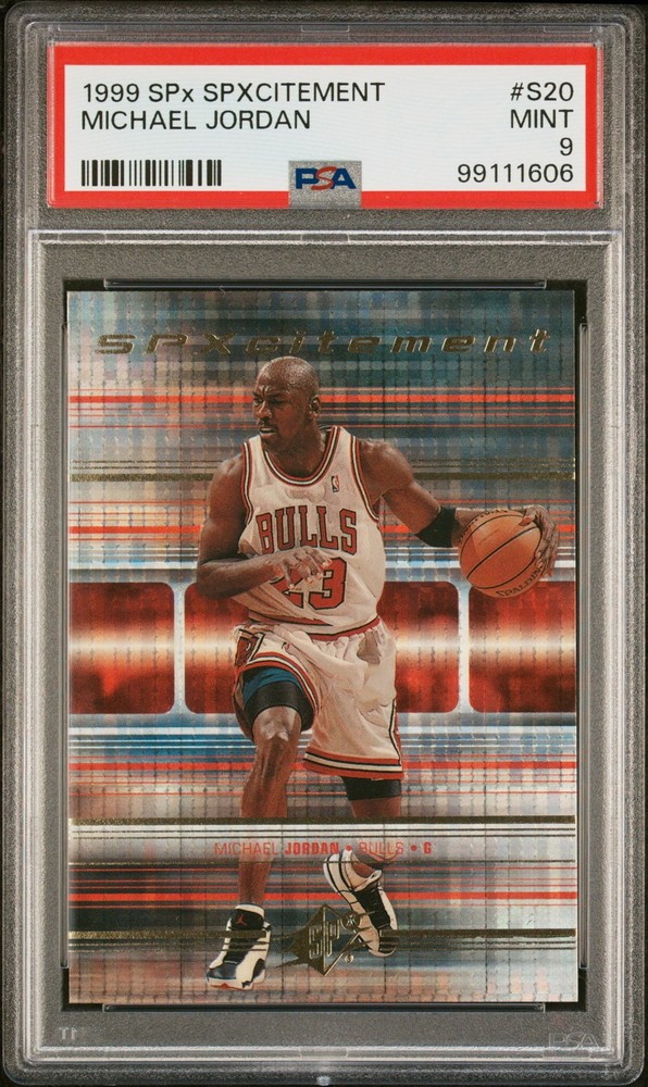 1999 UD SPX SPXCITEMENT #S20 MICHAEL JORDAN PSA 9