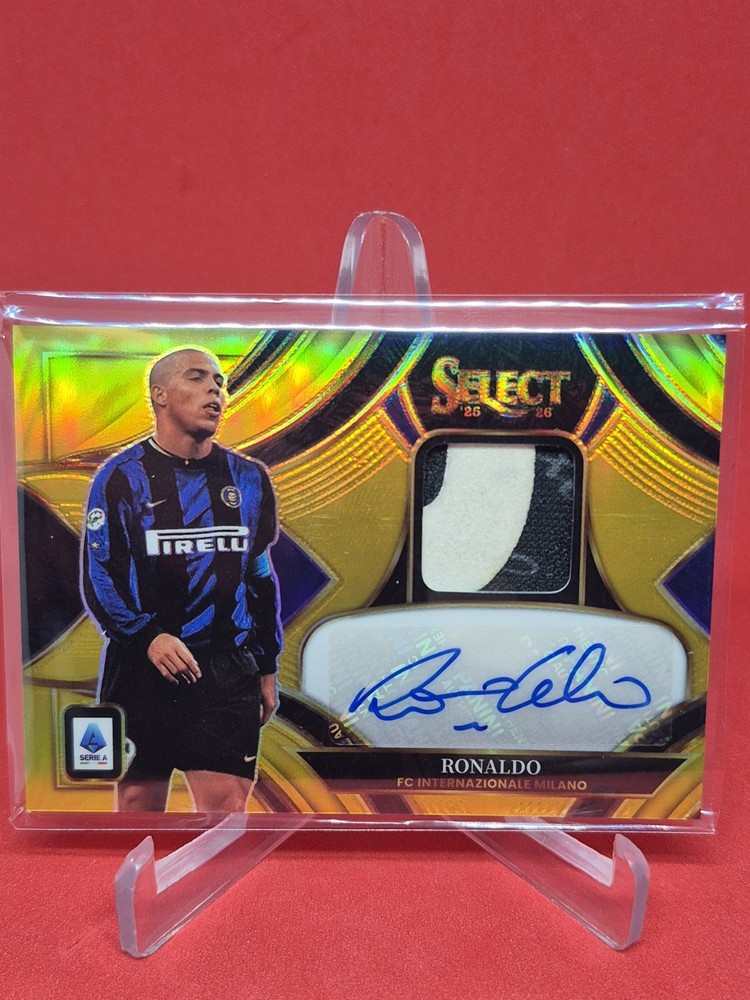2025-26 Select Serie A Ronaldo Auto 2/7 Patch Gold Autograph Prizm Inter Milan