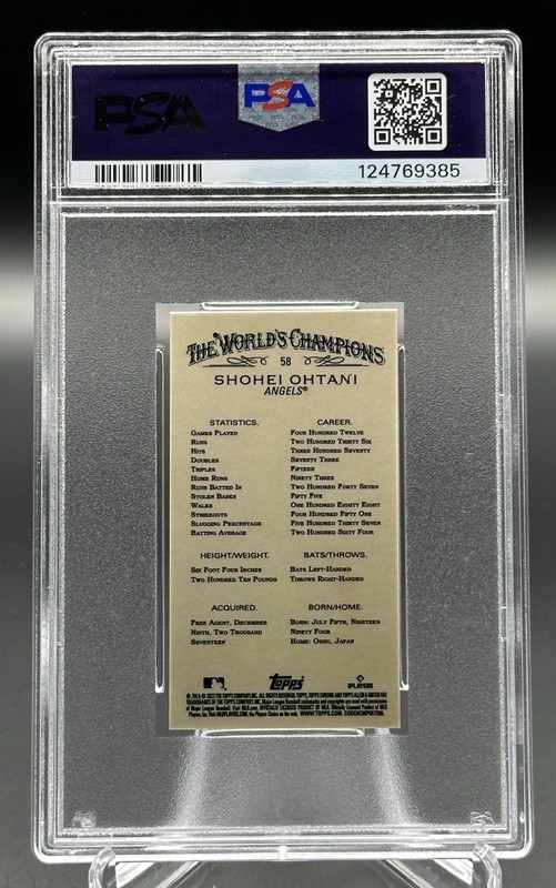 PSA GM 10 | 2022 Topps Allen & Ginter Chrome #58 Shohei Ohtani - Mini READ view 2
