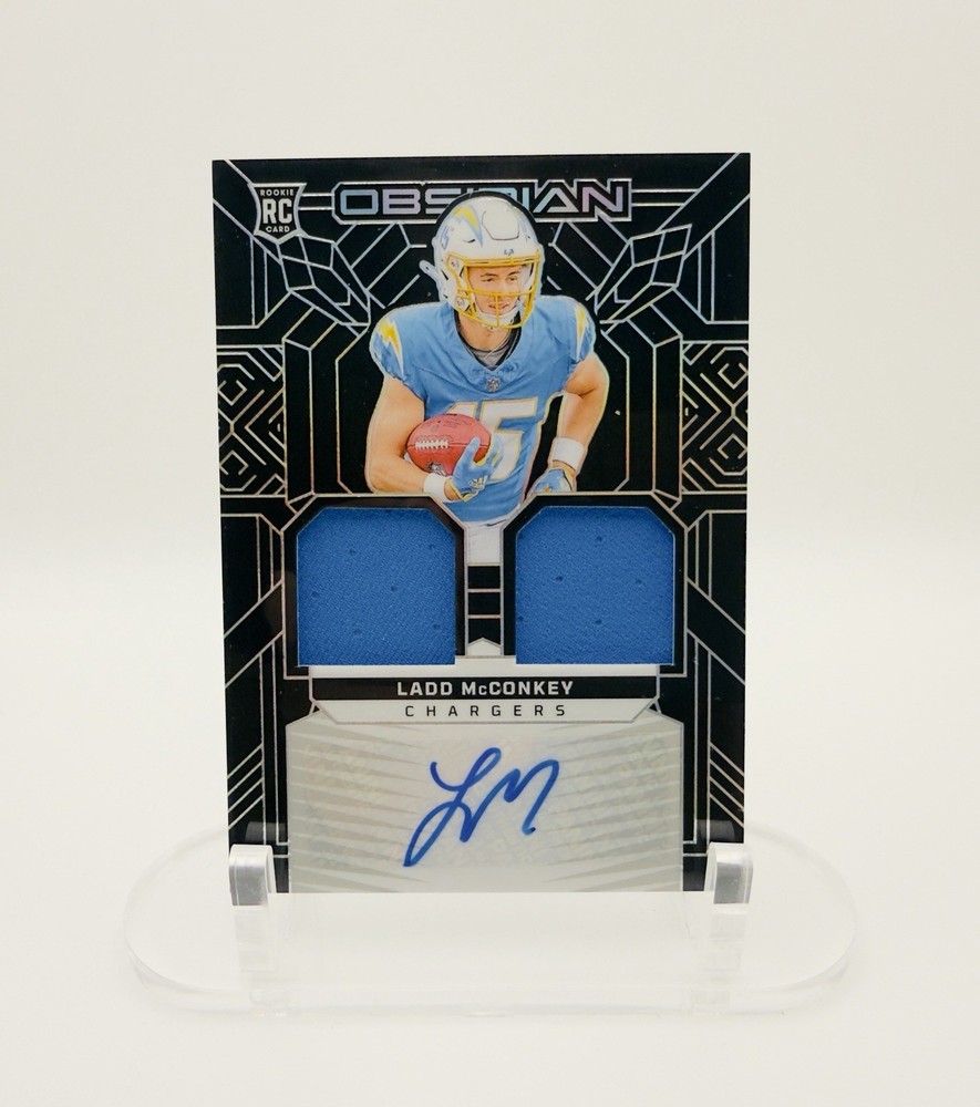 Ladd McConkey RPA 2024 NFL Panini Obsidian RC RMI-LMY RPA /299 LA Chargers