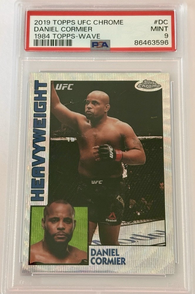 2019 Topps Chrome UFC Daniel Cormier 1984 Wave SP /99 PSA 9