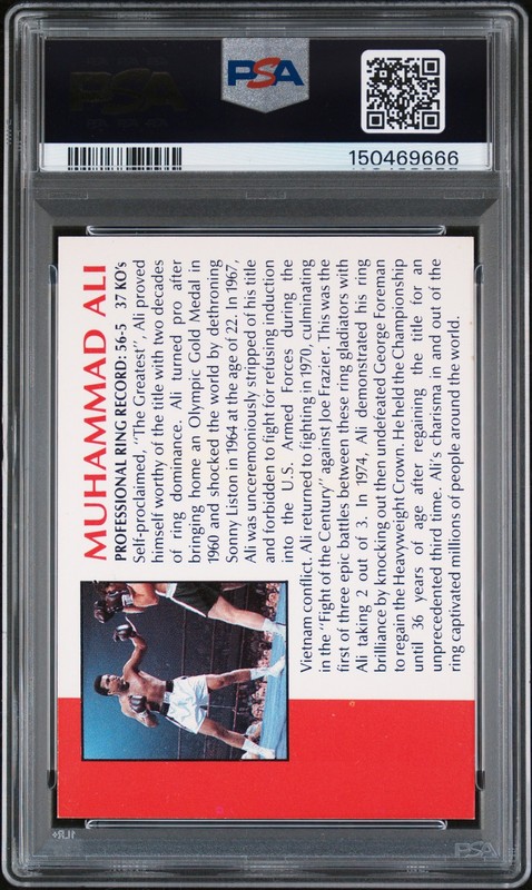 1991 AW SPORTS BOXING MUHAMMAD ALI PSA AUTHENTIC AUTO AUTHENTIC view 2
