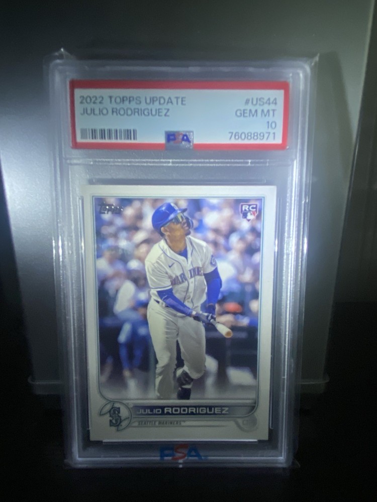 2022 Topps Update Series Julio Rodriguez Rookie PSA 10 view 1