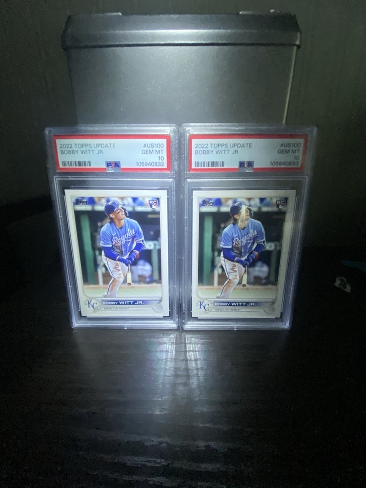 2022 Topps Update #US100 Bobby Witt Jr Kansas City Royals PSA 10 GEM MINT ROOKIE