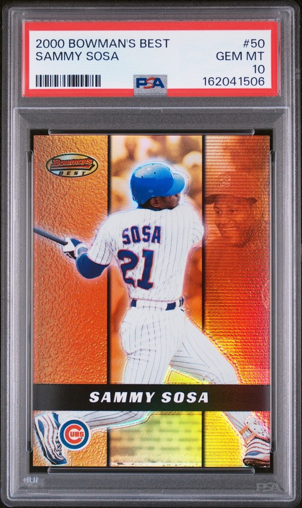 2000 BOWMAN'S BEST #50 SAMMY SOSA PSA 10