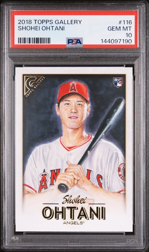 2018 TOPPS GALLERY #116 SHOHEI OHTANI ROOKIE RC PSA 10