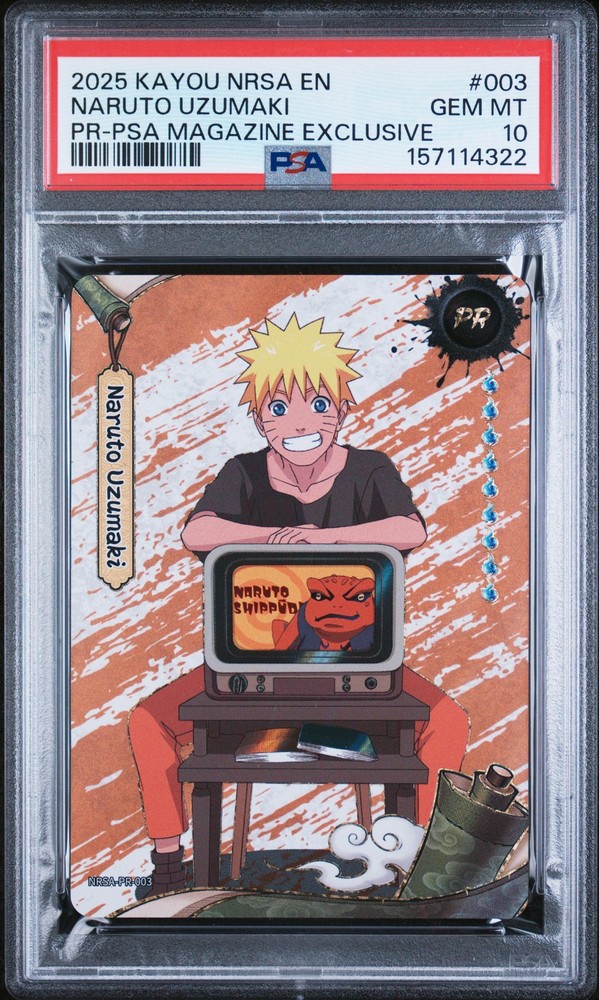 2025 KAYOU NARUTO SMRITI PSA MAGAZINE EXCLUSIVE #003 NARUTO UZUMAKI PSA 10