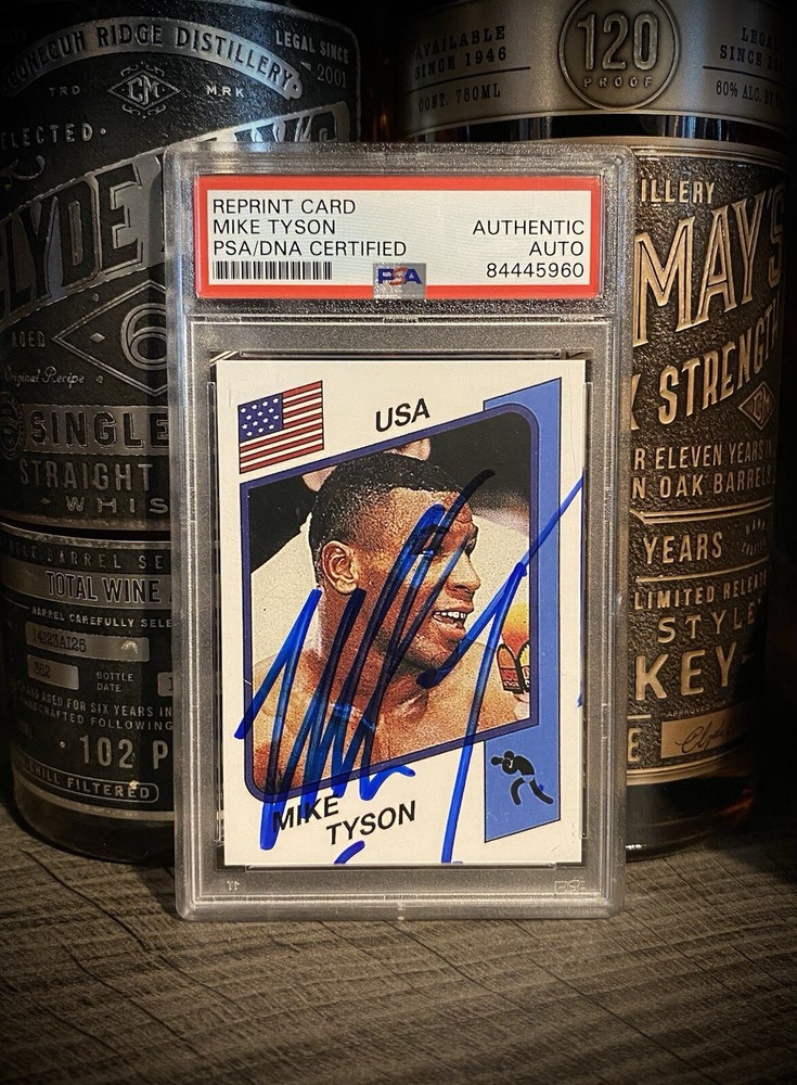 Mike Tyson PSA DNA Authentic Auto 1986 Panini SuperSport USA Rookie Reprint