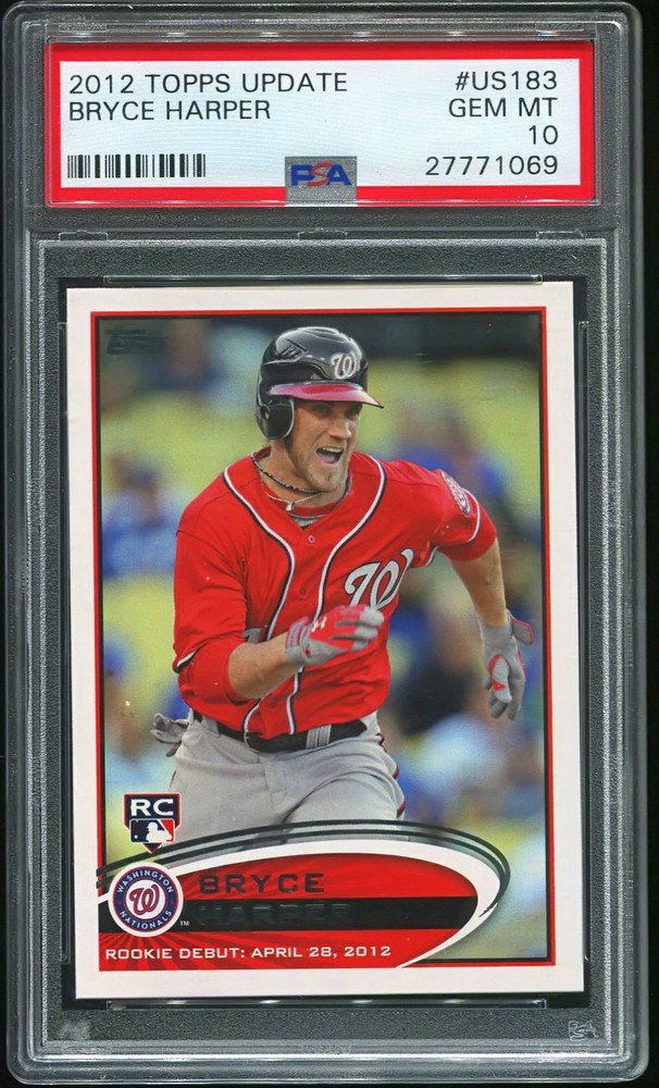 BRYCE HARPER 2012 TOPPS UPDATE RC ROOKIE CARD #US183 PSA 10 GEM MINT