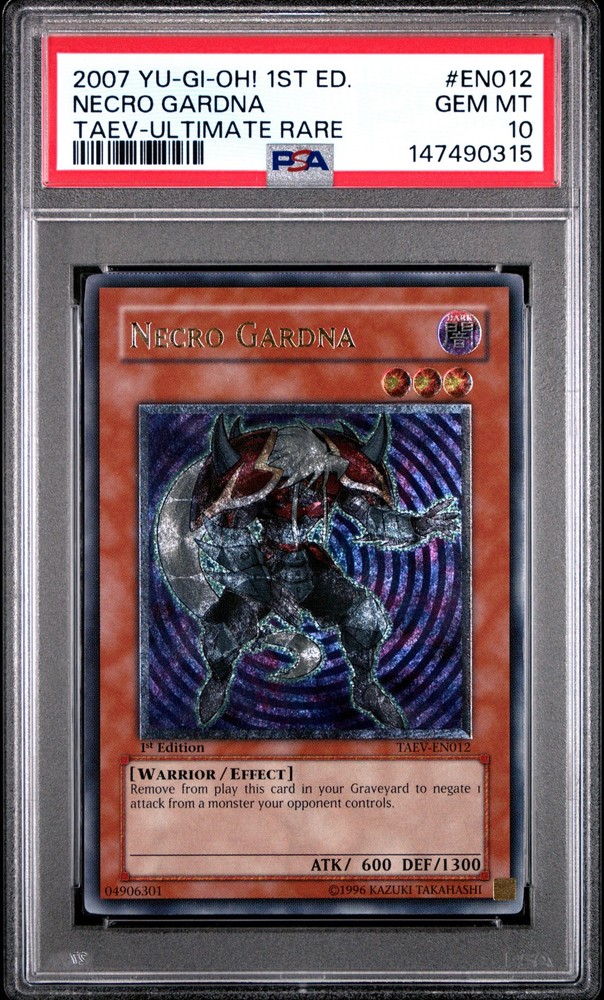 2007 YU-GI-OH! TAEV-TACTICAL EVOLUTION #EN012 NECRO GARDNA PSA 10