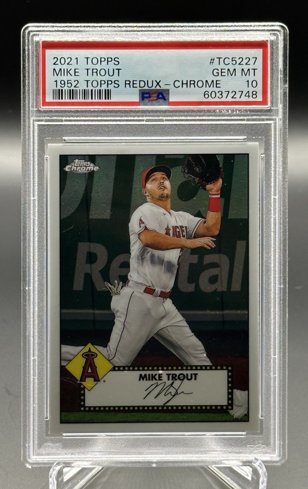 PSA GM 10 | 2021 Topps #TC52-27 Mike Trout | 1952 Topps Redux - Chrome | READ