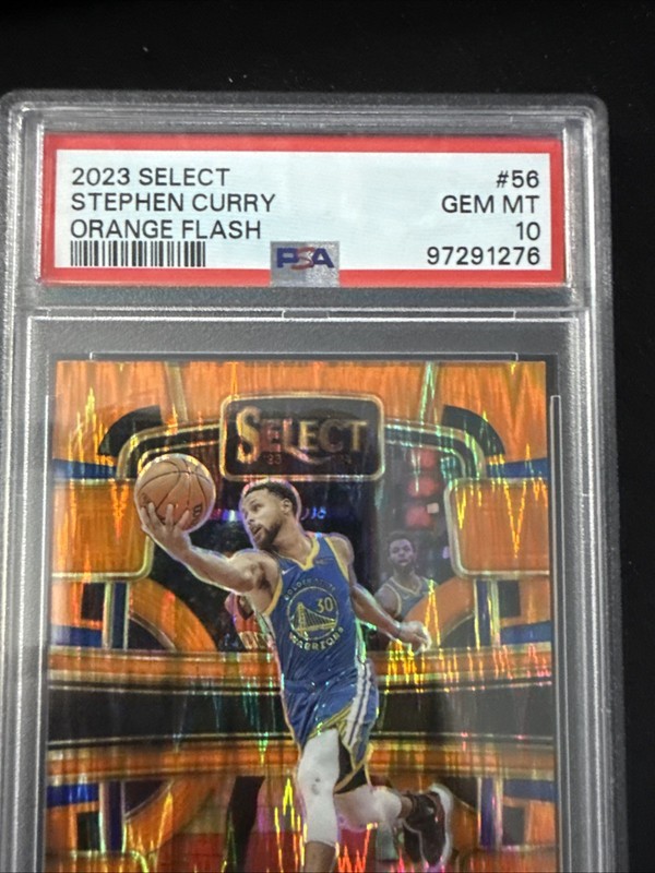 2023 Panini Select Orange Flash #56 Stephen Curry PSA 10 🔥 Golden State view 2