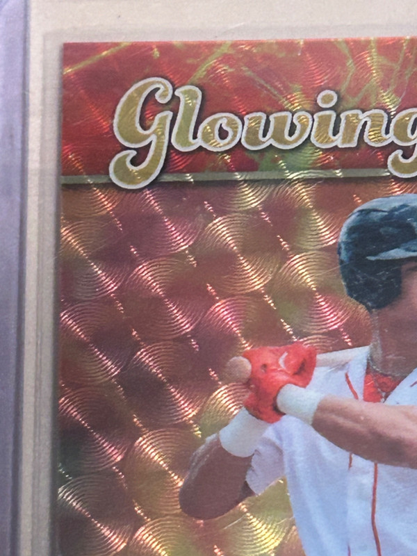 #1/1 BRADEN MONTGOMERY AUTO 2024 LEAF VIVID GLOWING REVIEW VINYL GOLD CIRCLES SP view 2