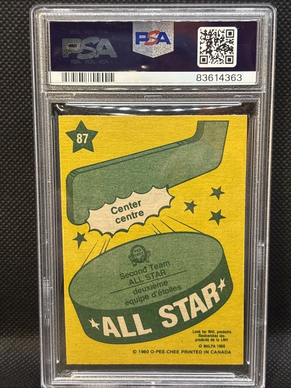 🔥 1980-81 O-Pee-Chee #87 Wayne Gretzky All Star Oilers 2nd Year PSA 8 NM-MT OPC view 2