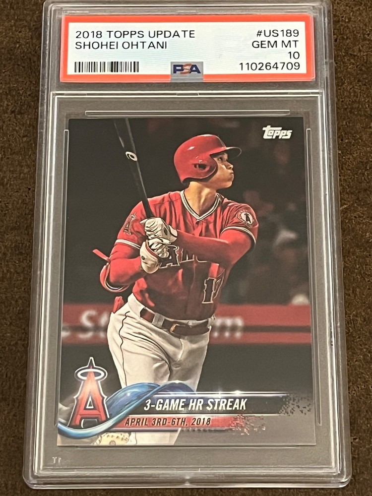 2018 Topps Update - #US 189 Shohei Ohtani (RC) Angels Gem Mint GEM MT PSA 10