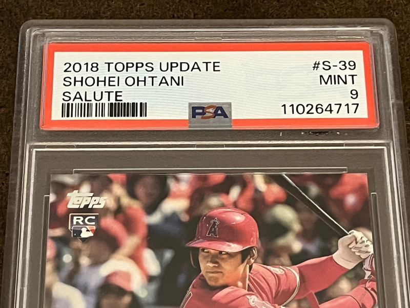 2018 Topps Update Topps Salute - #S-39 Shohei Ohtani (RC) Angels Mint MT PSA 9 view 2