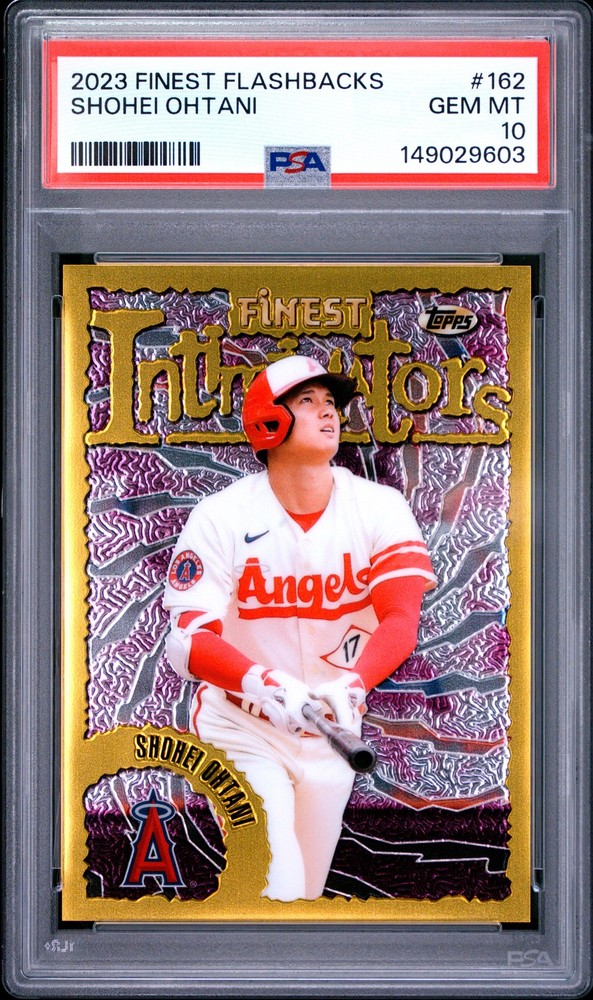 2023 Topps Finest Flashbacks Shohei Ohtani #162 Angels PSA 10 GEM MINT