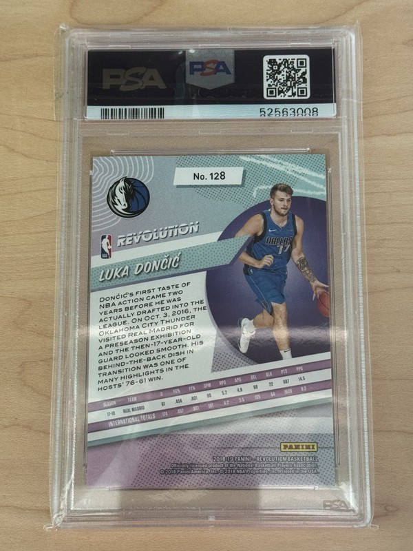 2018-19 Panini Revolution Luka Doncic #128 New Year RC Rookie 💎PSA 10 GEM MT view 2