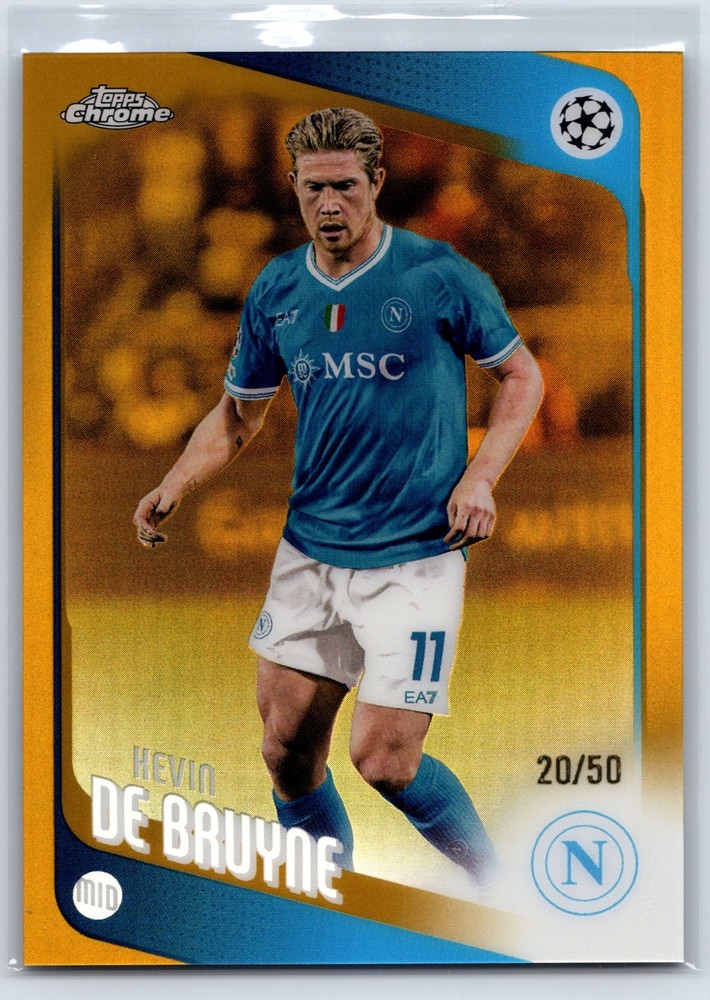 2025-26 Topps Chrome UEFA Kevin De Bruyne #200 True Gold /50 Napoli