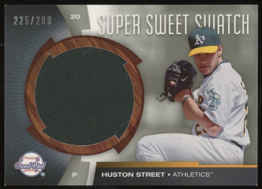 2006 UD Super Sweet Swatch Houston Street Used Game Worn Jersey Athletics /299