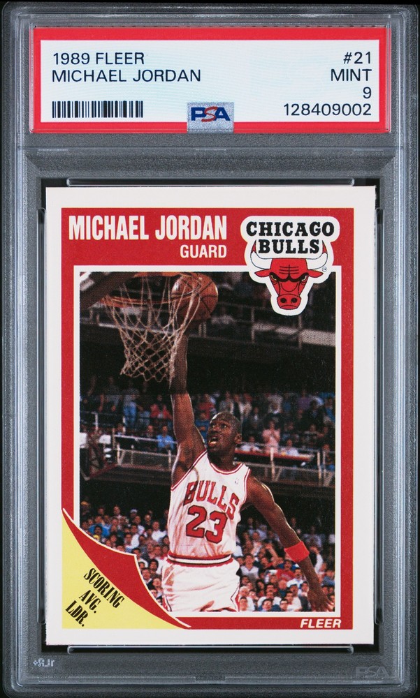 1989 FLEER #21 MICHAEL JORDAN PSA 9