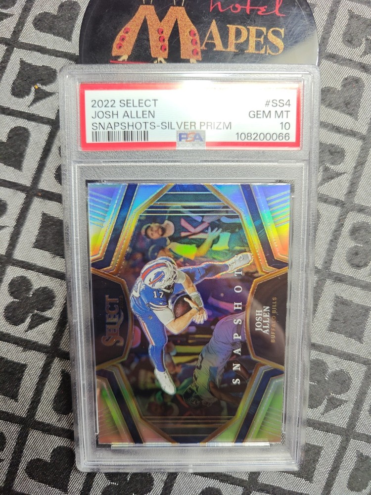 2022 Panini Select - Snapshots Josh Allen #SS-4 Silver Prizm PSA 10