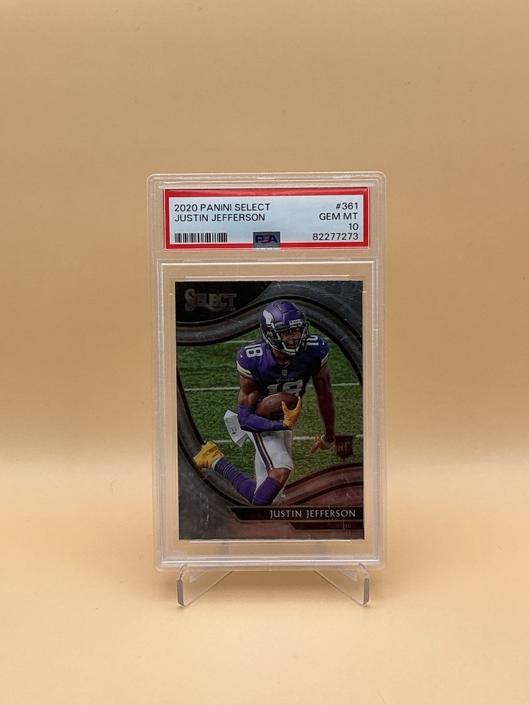 2020 Panini Select #361 Justin Jefferson Rc PSA 10