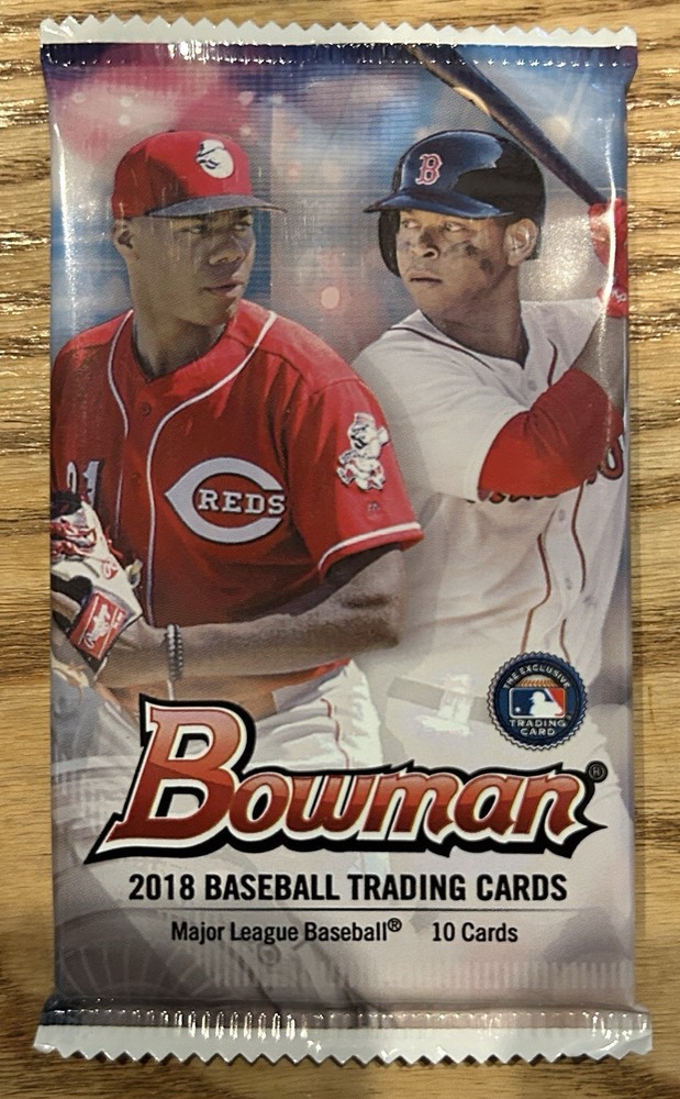 2018 Bowman w/ Chrome Guaranteed (1/1 Press Plate Auto) Hot Pack