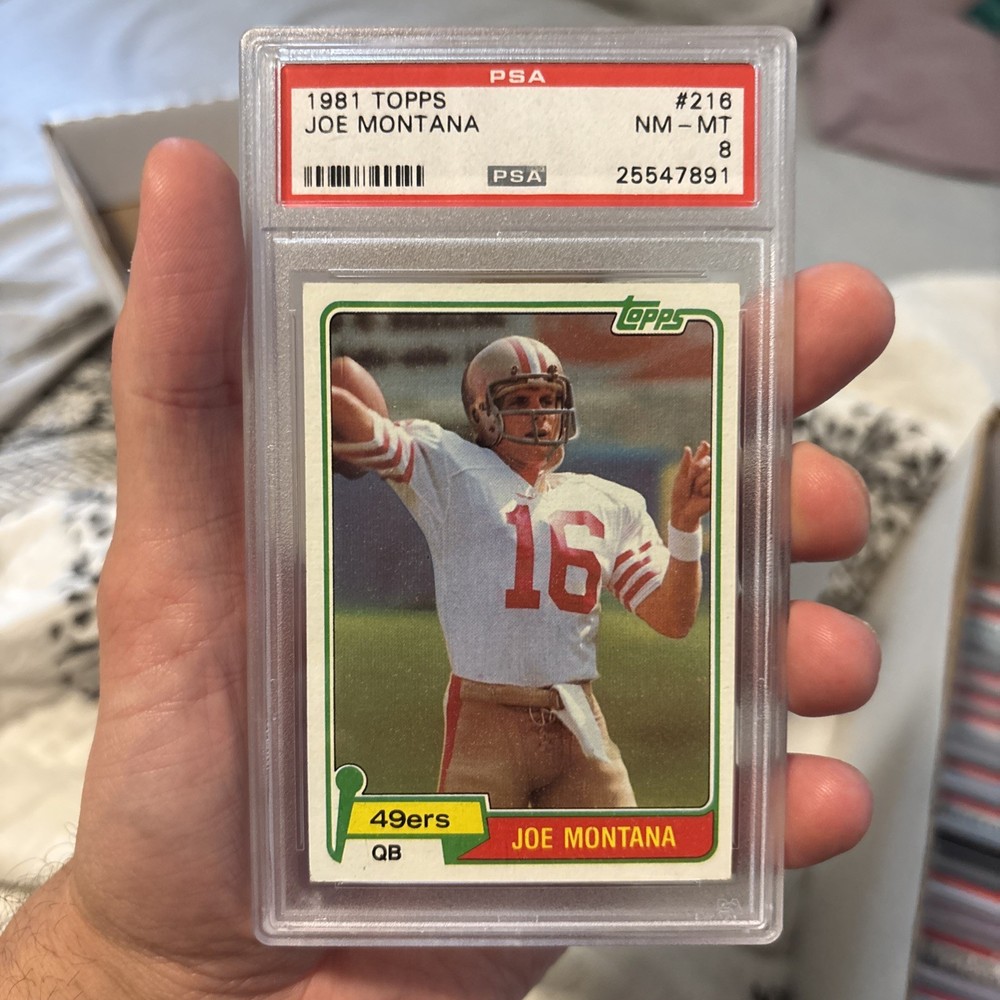 1981 Topps - Joe Montana #216 PSA RC Card HOF - GREAT CENTERING