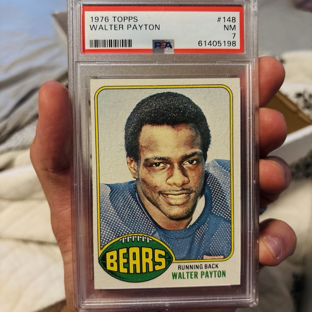 1976 Topps WALTER PAYTON #148 Rookie RC PSA 7 NM Near Mint! Vintage Card HOF